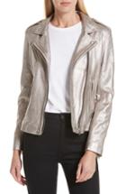 Women's Iro Leather Moto Jacket Us / 36 Fr - Brown