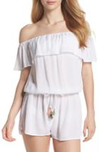 Women's Isabella Rose Besties Off The Shoulder Romper - White