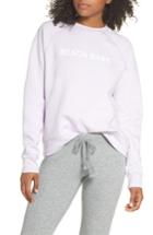 Women's Brunette The Label Beach Babe Middle Sister Crewneck Sweatshirt /small - Purple