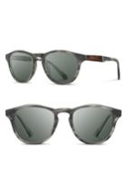 Men's Shwood 'francis' 49mm Sunglasses - Matte Grey/ Elm/ G15