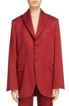 Women's Acne Studios Jaria Suit Jacket Us / 32 Eu - Burgundy