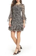Women's Eliza J Bell Sleeve A-line Dress - Black