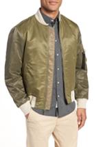 Men's Rag & Bone Manston Colorblock Bomber Jacket, Size - Green