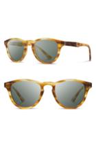 Men's Shwood 'francis' 49mm Sunglasses - Matte Honey/ Elm/ G15
