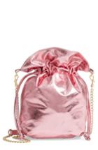 Leith Mini Slouch Drawstring Bag - Pink