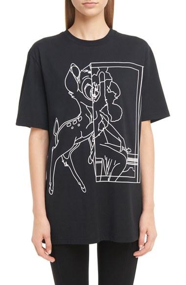 Women's Givenchy Bambi Stencil Print Tee