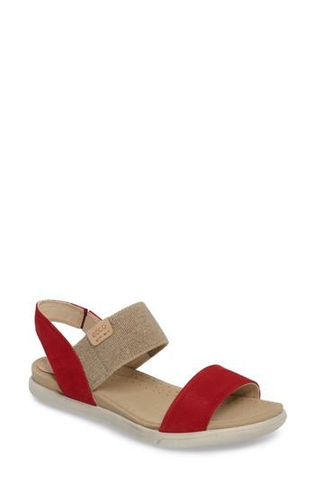 Women's Ecco 'damara' Sandal -8.5us / 39eu - Red