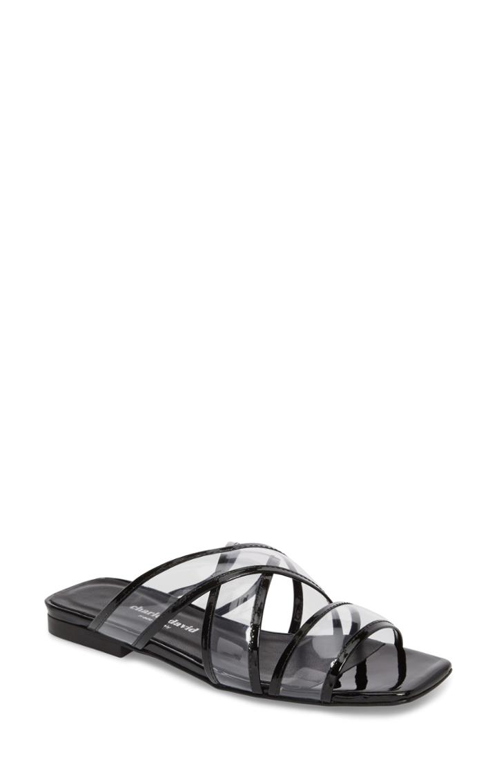 Women's Charles David Drea Transparent Strap Slide Sandal
