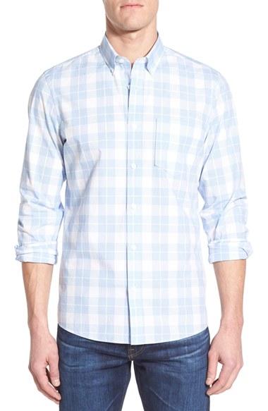 Men's Nordstrom Men's Shop Trim Fit Plaid Sport Shirt