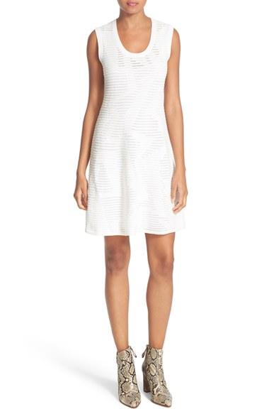Women's M Missoni Rib Stitch Knit Fit & Flare Dress