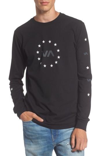 Men's Rvca Star Circle Graphic T-shirt - Black
