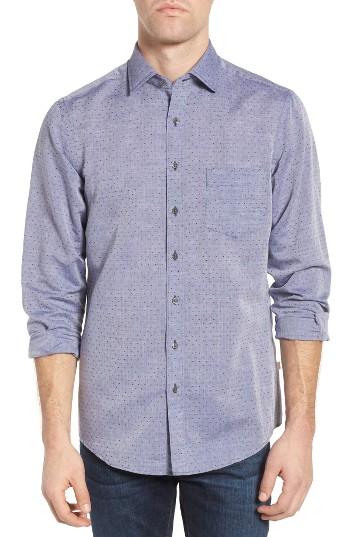 Men's Rodd & Gunn Mount Dechen Dot Chambray Sport Shirt