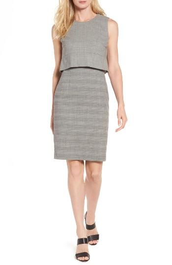 Women's Boss Dalera Popover Sheath Dress - Grey