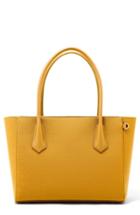 Dagne Dover Signature Legend Coated Canvas Tote - Yellow