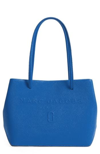 Marc Jacobs Mini Leather Logo Shopper Tote - Blue