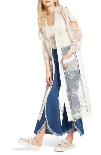 Women's Sjyp Sheer Lace Dress