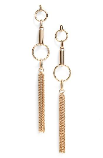 Women's Nordstrom Circle Fringe Drop Earrings