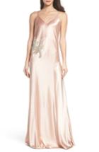 Women's Mestiza Carmen Embellished Satin Slip Gown - Pink