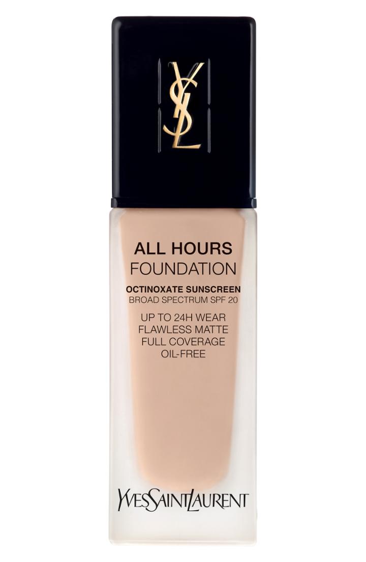 Yves Saint Laurent All Hours Full Coverage Matte Foundation Spf 20 - B10 Porcelain