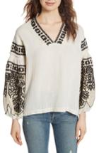 Women's Mes Demoiselles Petra Embroidered Blouse - Ivory