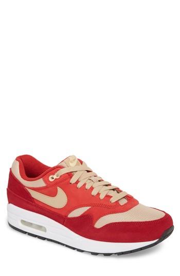 Men's Nike Air Max 1 Premium Retro Sneaker .5 M - Red