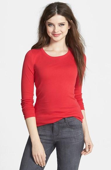 Women's Caslon Long Sleeve Crewneck Tee