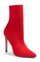 Women's Steve Madden Century Woven Bootie .5 M - Red