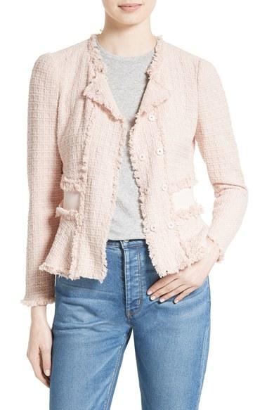 Women's Rebecca Taylor Tweed Peplum Jacket