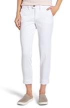 Women's Jag Jeans Creston Ankle Crop Stretch Twill Pants - White