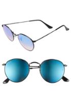 Women's Ray-ban Icons 50mm Round Sunglasses - Black/ Blue