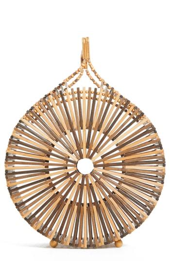 Cult Gaia Round Bamboo Top Handle Bag - Brown