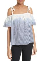 Women's Milly Eden Ombre Stripe Off The Shoulder Top