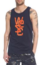 Men's Wesc Overlay Logo Graphic Tank - Blue