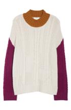 Women's Bp. Colorblock Cable Knit Pullover - Beige