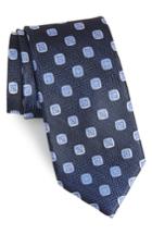 Men's Nordstrom Men's Shop Herringbone Silk Tie, Size - Blue