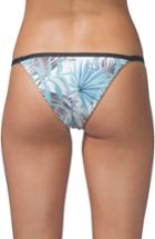 Women's Rip Curl Desert Palm Reversible Banded Bikini Bottoms - White
