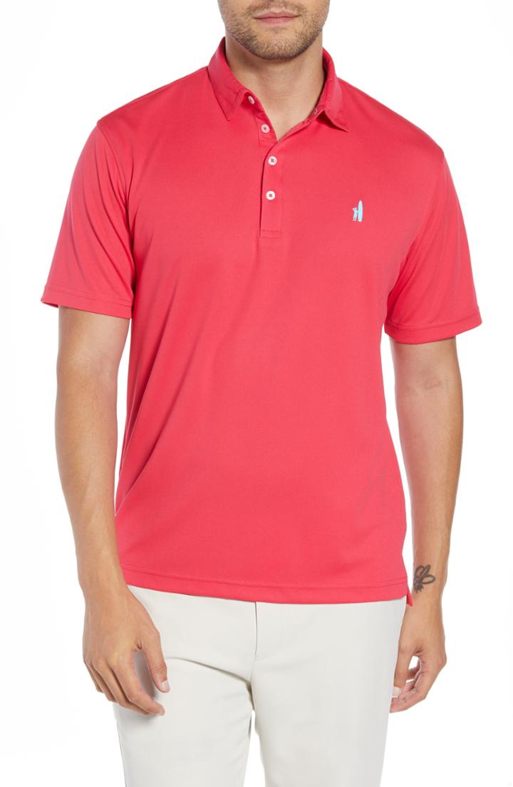Men's Johnnie-o Fairway Regular Fit Prep-formance Pique Polo - Pink