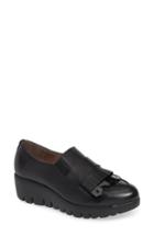 Women's Wonders Kiltie Wedge Loafer Us / 35eu - Black