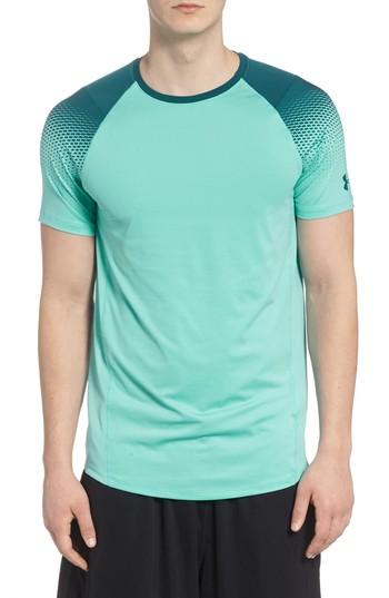 Men's Under Armour Mk1 Dash Print Crewneck T-shirt - Blue