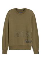 Men's Rag & Bone Crewneck Sweatshirt, Size - Green