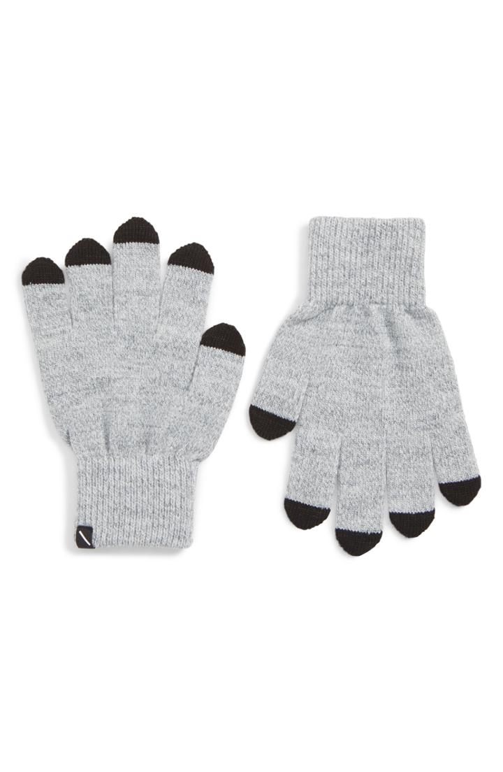 Men's Saturdays Nyc Dylan Touchscreen Gloves, Size - Grey