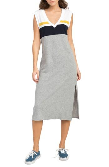 Women's Rvca Scorekeeper Midi Dress - Grey