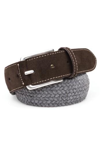 Men's Peter Millar Braided Wool Belt - Flannel