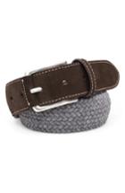 Men's Peter Millar Braided Wool Belt - Flannel