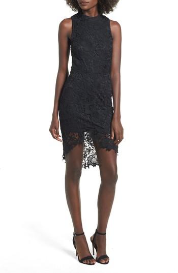 Women's Astr The Label 'samantha' Lace Dress - Black