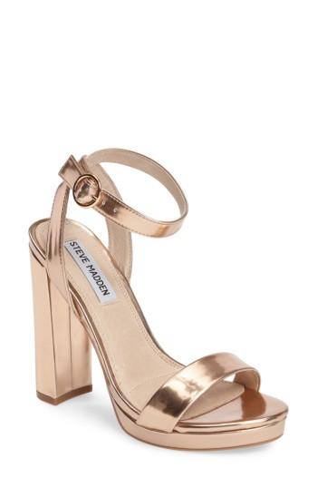 Women's Steve Madden Addon Strappy Sandal .5 M - Pink