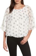 Women's Vince Camuto Fluent Flowers Batwing Blouse - White