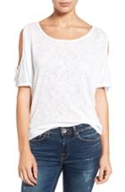 Women's Velvet By Graham & Spencer Cold Shoulder Tee - White