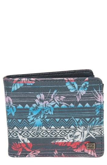 Men's Billabong Tides Print Wallet - Grey