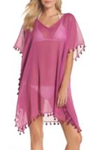 Women's Seafolly 'amnesia' Cotton Gauze Cover-up Caftan, Size - Pink
